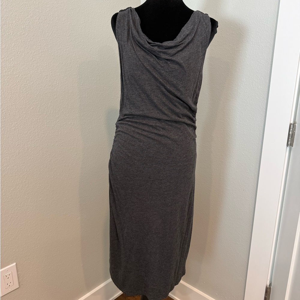 LOFT Dark Gray Backless Dress